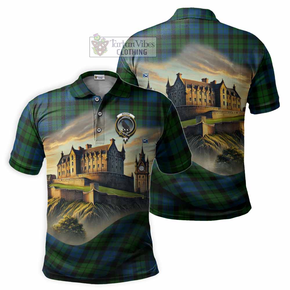 Tartan Vibes Clothing MacKie (McKie) Tartan Family Crest Polo Shirt with Scottish Ancient Castle Stype