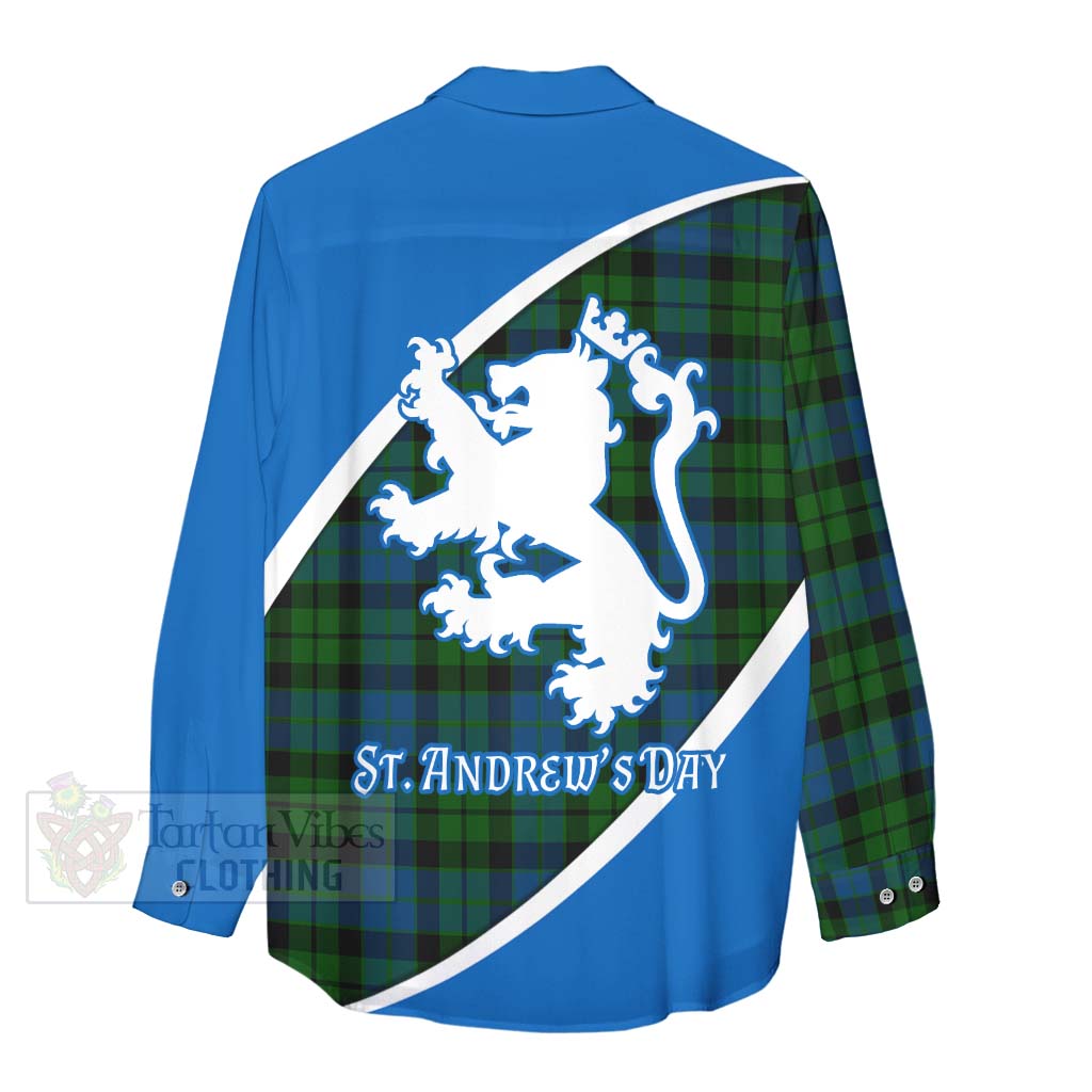 Tartan Vibes Clothing MacKie (McKie) Family Crest Tartan Women's Casual Shirt Celebrate Saint Andrew's Day in Style