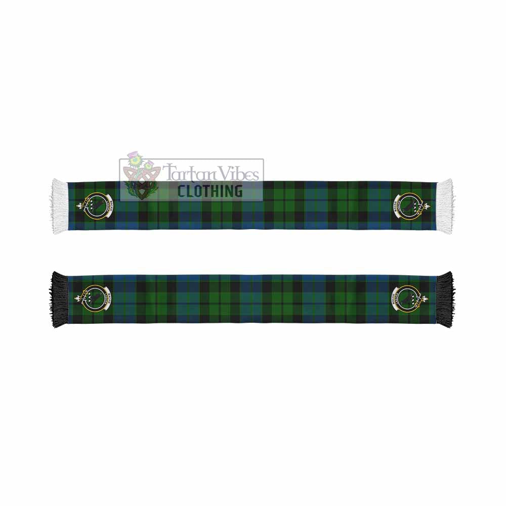 Tartan Vibes Clothing MacKie (McKie) Tartan Ruffneck Scarf with Family Crest
