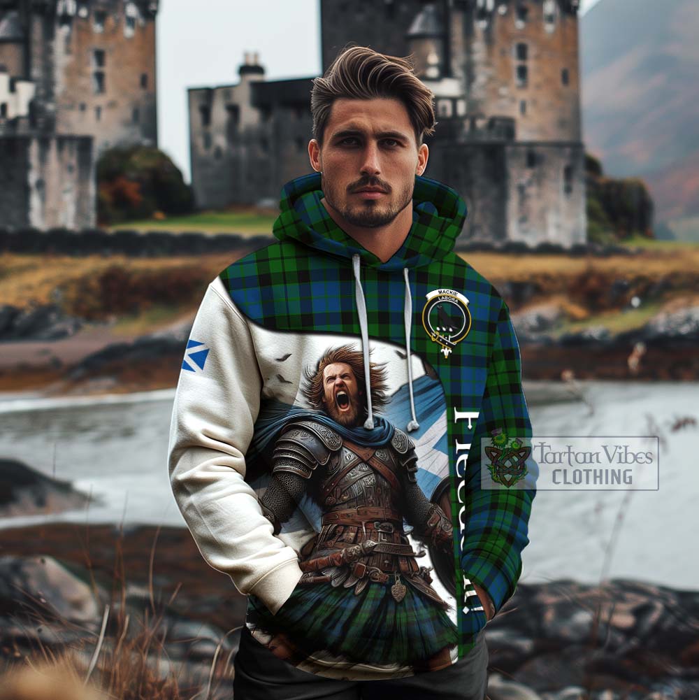Tartan Vibes Clothing MacKie (McKie) Crest Tartan Cotton Hoodie Inspired by the Freedom of Scottish Warrior