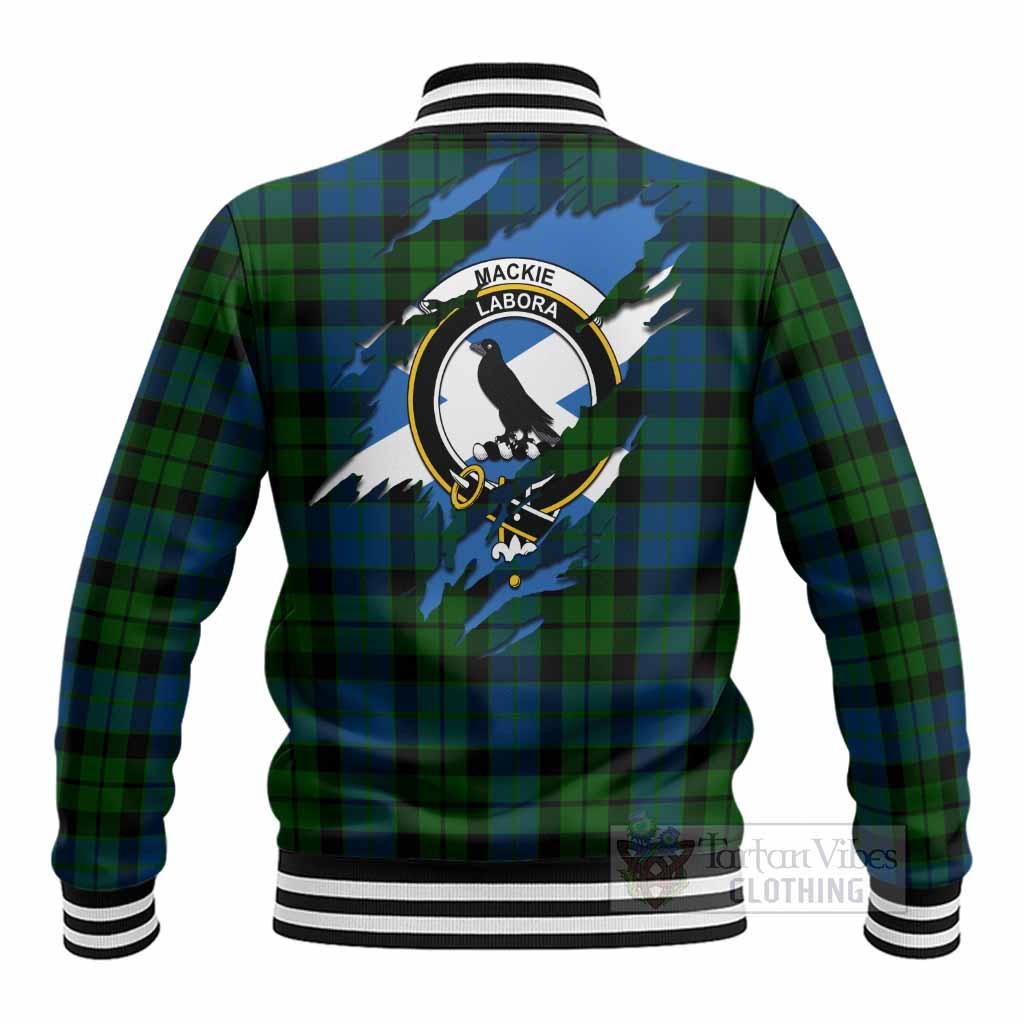 MacKie (McKie) Clan Crest In Me Tartan Baseball Jacket Scotland Flag Style