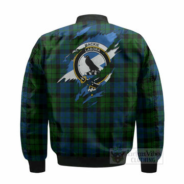 MacKie (McKie) Clan Crest In Me Tartan Bomber Jacket Scotland Flag Style