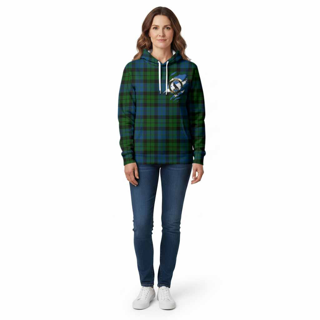 MacKie (McKie) Clan Crest In Me Tartan Cotton Hoodie Scotland Flag Style
