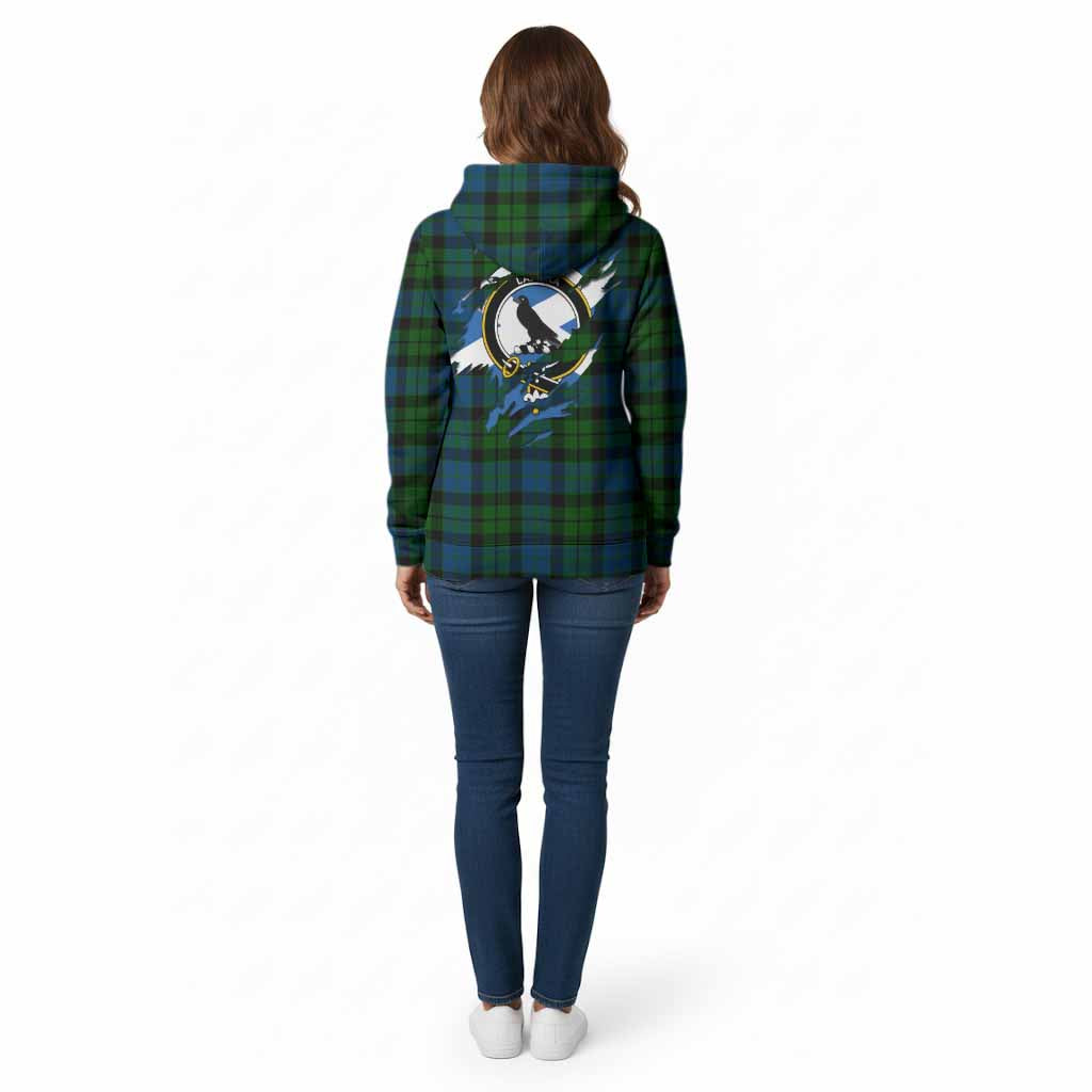 MacKie (McKie) Clan Crest In Me Tartan Cotton Hoodie Scotland Flag Style