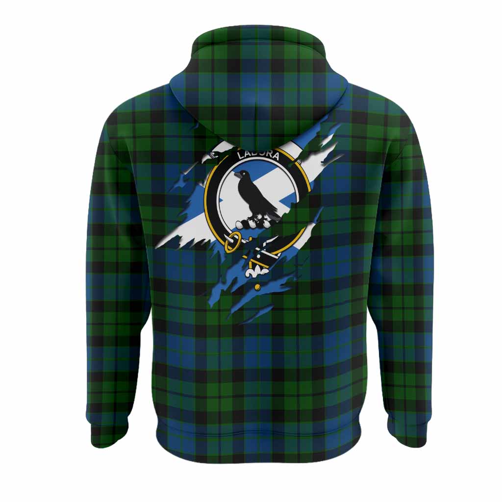 MacKie (McKie) Clan Crest In Me Tartan Hoodie Scotland Flag Style