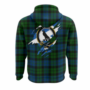 MacKie (McKie) Clan Crest In Me Tartan Hoodie Scotland Flag Style