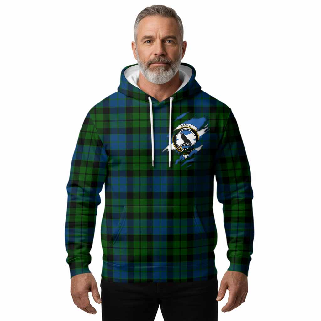 MacKie (McKie) Clan Crest In Me Tartan Hoodie Scotland Flag Style