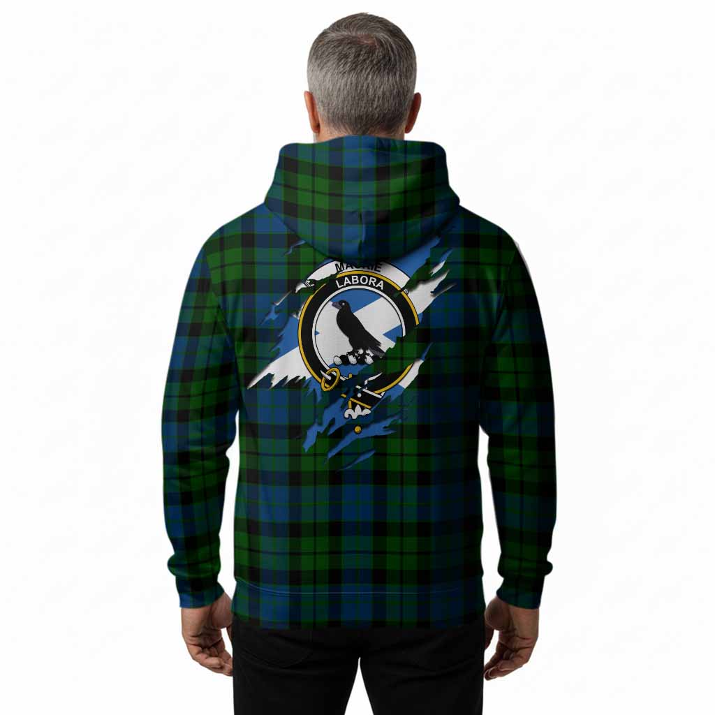 MacKie (McKie) Clan Crest In Me Tartan Hoodie Scotland Flag Style