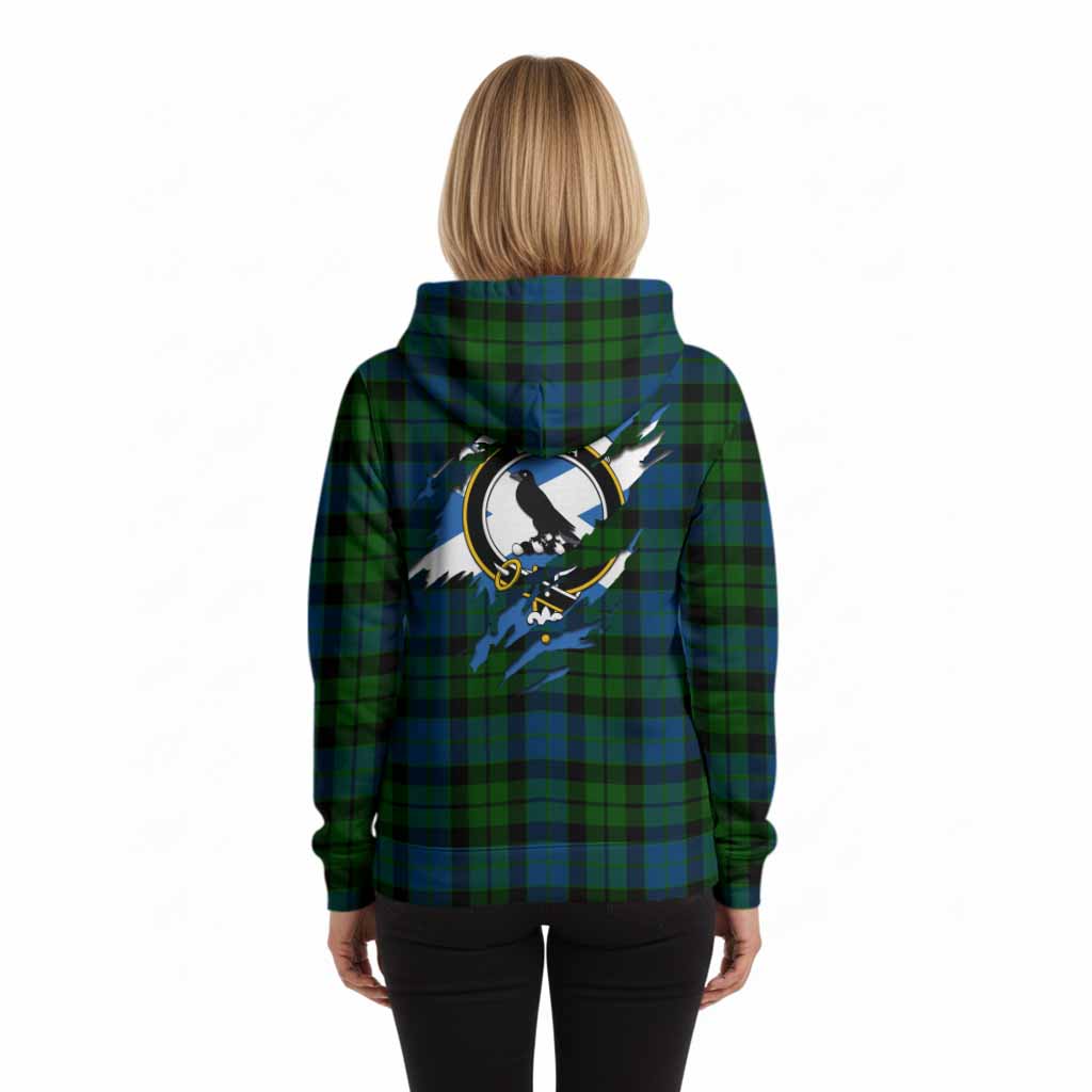 MacKie (McKie) Clan Crest In Me Tartan Hoodie Scotland Flag Style