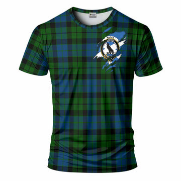 MacKie (McKie) Clan Crest In Me Tartan T-Shirt Scotland Flag Style