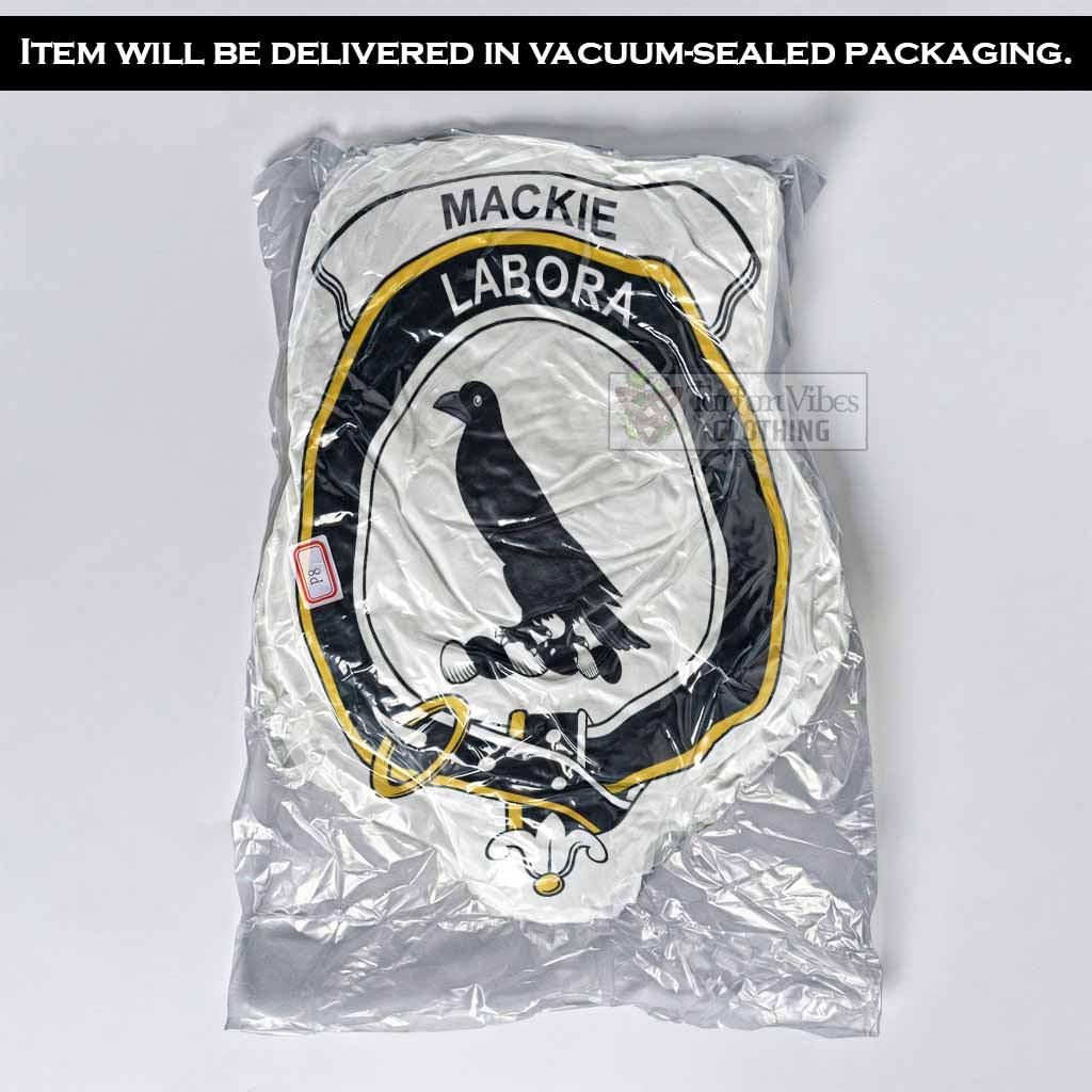 MacKie (McKie) Clan Crest Shaped Throw Pillow, Scottish Clan Badge Decorative Pillow