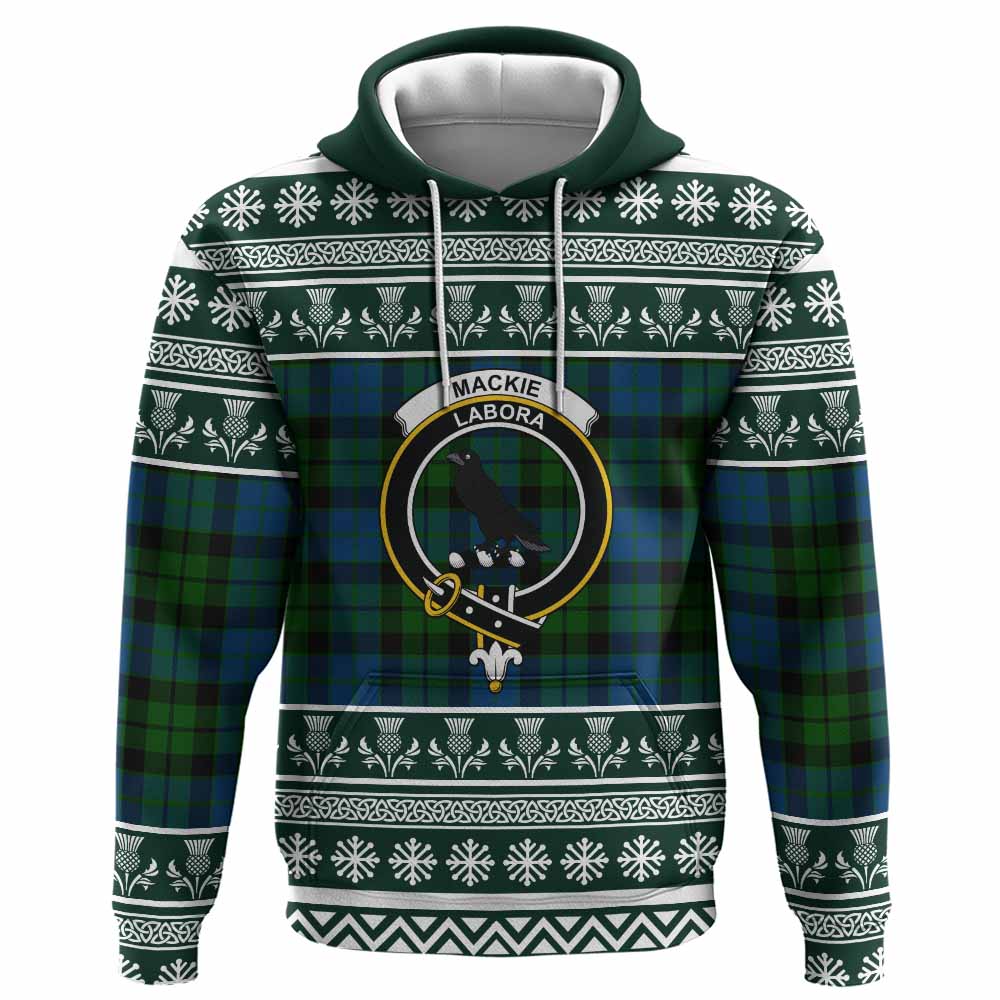 MacKie (McKie) Clan Tartan Christmas Hoodie with Family Crest - Tartan Vibes Clothing