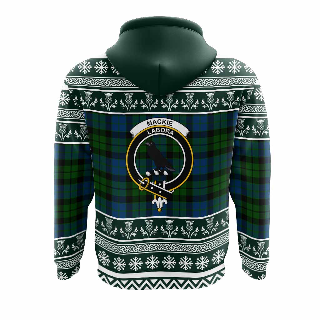 MacKie (McKie) Clan Tartan Christmas Hoodie with Family Crest - Tartan Vibes Clothing