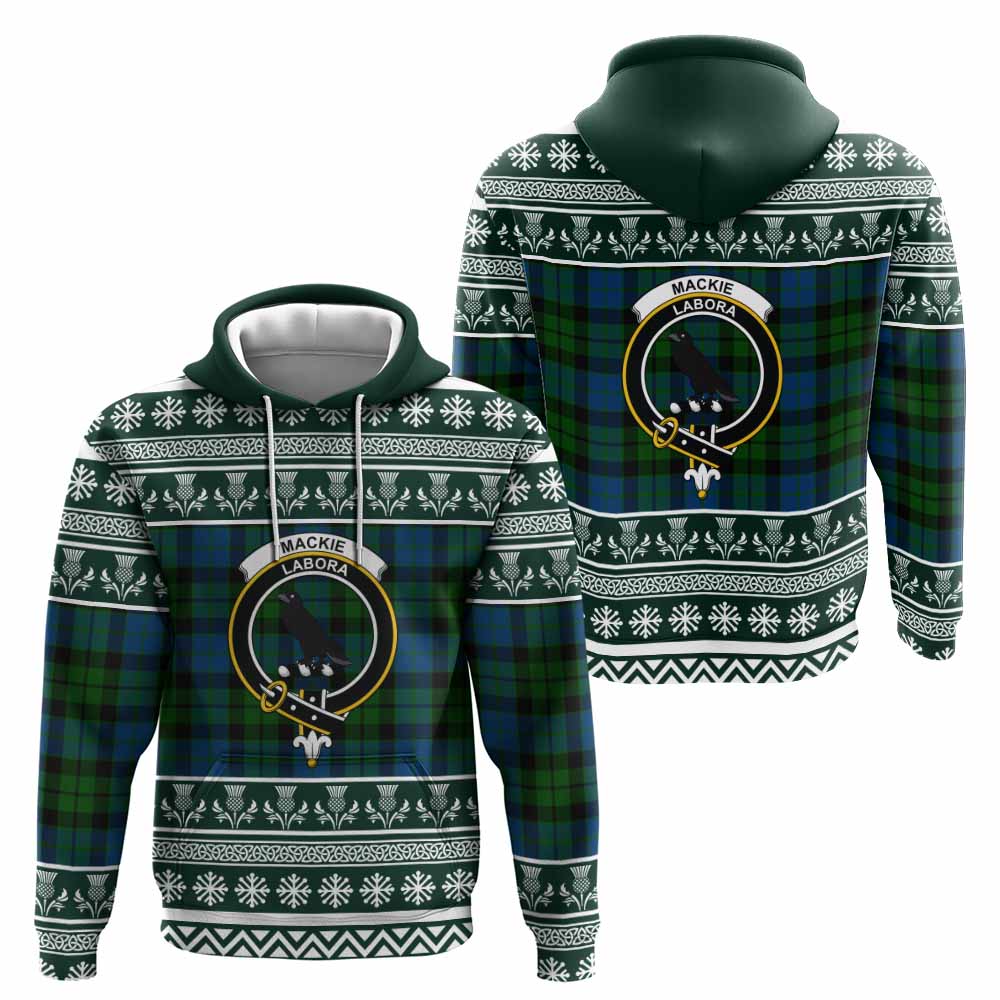 MacKie (McKie) Clan Tartan Christmas Hoodie with Family Crest - Tartan Vibes Clothing