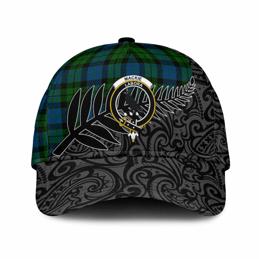 MacKie (McKie) Crest Tartan Classic Cap with New Zealand Silver Fern Half Style