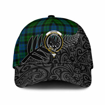 MacKie (McKie) Crest Tartan Classic Cap with New Zealand Silver Fern Half Style
