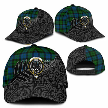 MacKie (McKie) Crest Tartan Classic Cap with New Zealand Silver Fern Half Style