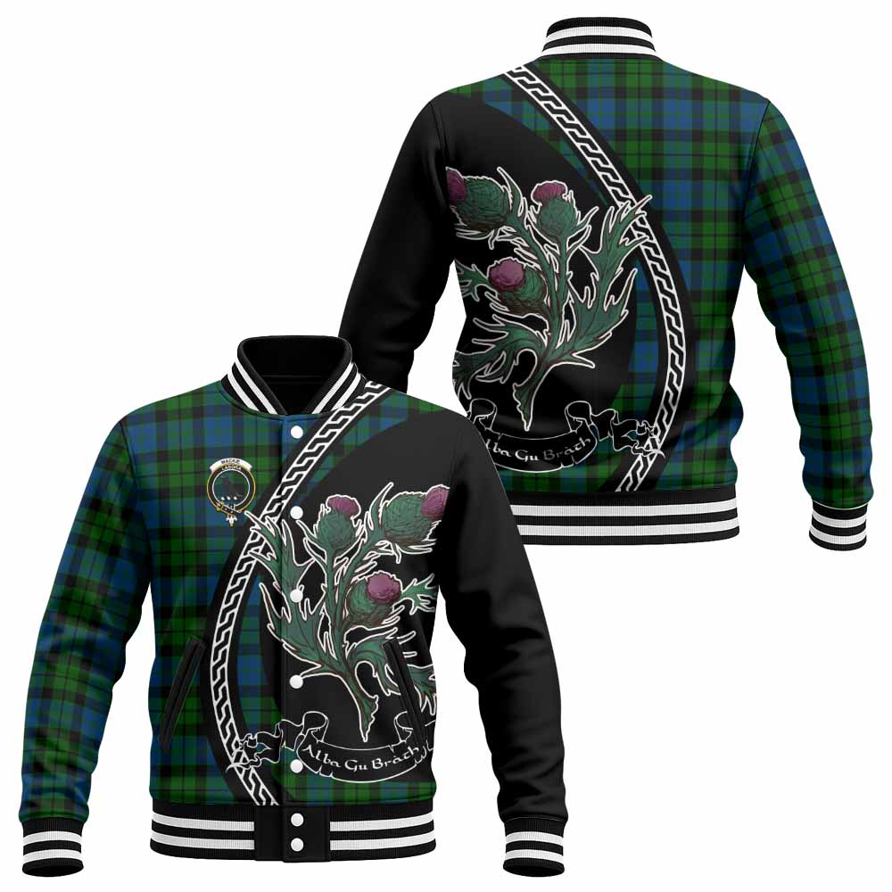 MacKie (McKie) Family Crest Tartan Baseball Jacket Alba Thistle Inspired - Tartan Vibes Clothing