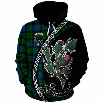 MacKie (McKie) Family Crest Tartan Cotton Hoodie Alba Thistle Inspired - Tartan Vibes Clothing