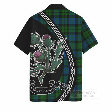MacKie (McKie) Family Crest Tartan Hawaiian Shirt Alba Thistle Inspired