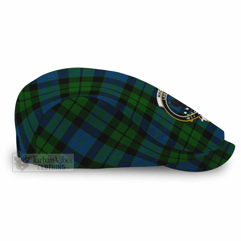 MacKie (McKie) Family Crest Tartan Jeff Cap, Tartan Flat Cap