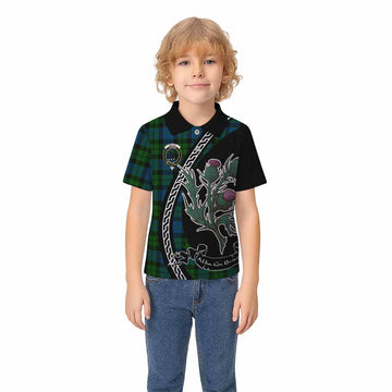 MacKie (McKie) Family Crest Tartan Kid Polo Shirt Alba Thistle Inspired - Tartan Vibes Clothing