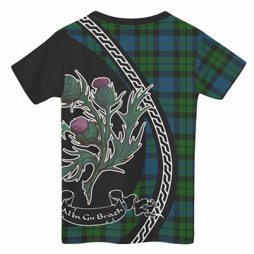 MacKie (McKie) Family Crest Tartan Kid T-shirt Alba Thistle Inspired - Tartan Vibes Clothing