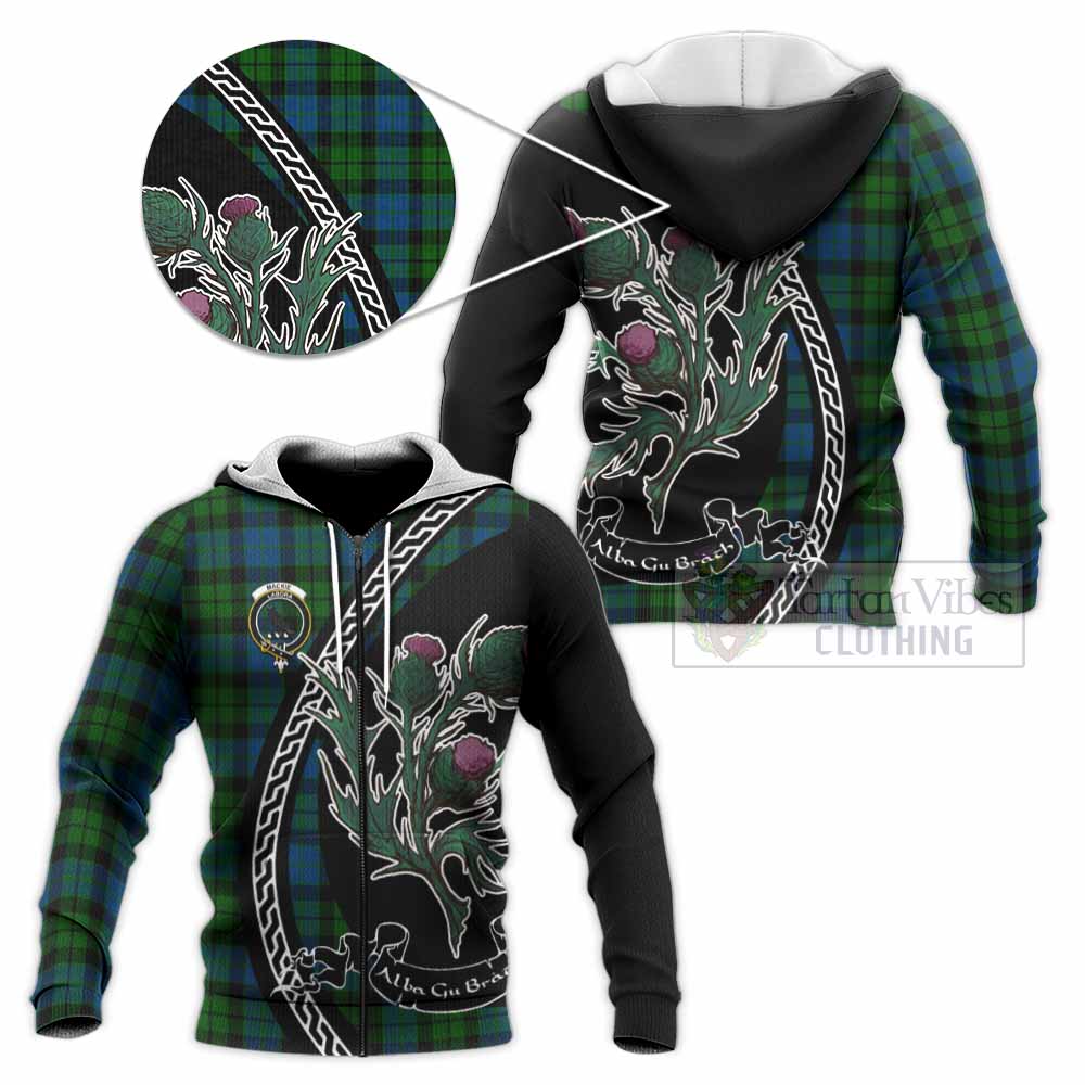 MacKie (McKie) Family Crest Tartan Knitted Hoodie Alba Thistle Inspired - Tartan Vibes Clothing