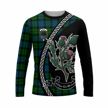 MacKie (McKie) Family Crest Tartan Long Sleeve T-Shirt Alba Thistle Inspired - Tartan Vibes Clothing