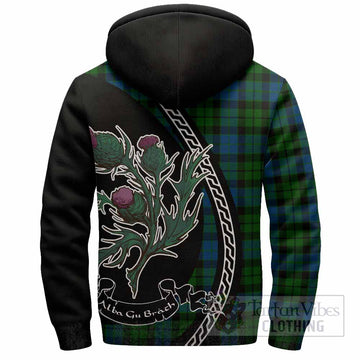 MacKie (McKie) Family Crest Tartan Sherpa Hoodie Alba Thistle Inspired