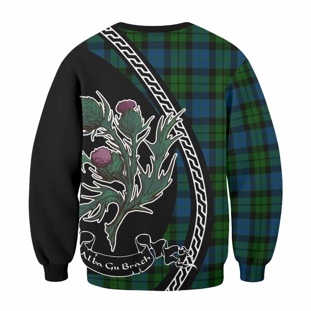 MacKie (McKie) Family Crest Tartan Sweatshirt Alba Thistle Inspired - Tartan Vibes Clothing