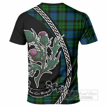 MacKie (McKie) Family Crest Tartan T-Shirt Alba Thistle Inspired - Tartan Vibes Clothing
