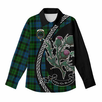 MacKie (McKie) Family Crest Tartan Women Casual Shirt Alba Thistle Inspired - Tartan Vibes Clothing