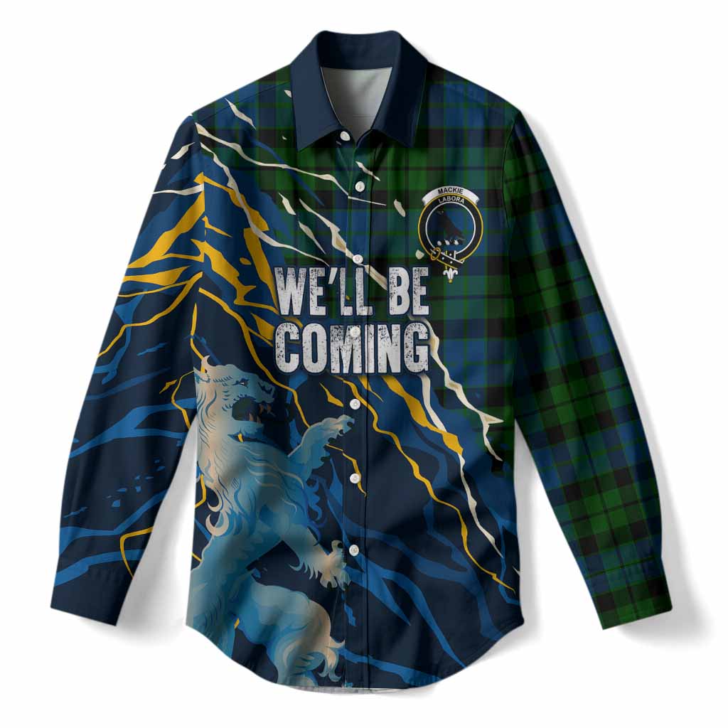 MacKie (McKie) Scotland Tartan Women Casual Shirt WC2026 Football - We'll Be Coming