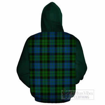MacKie (McKie) Tartan Accent Cotton Hoodie with Family Crest