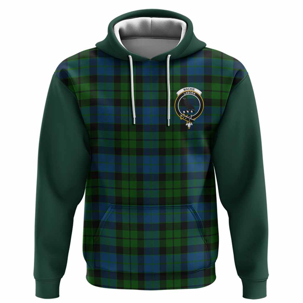 MacKie (McKie) Tartan Accent Hoodie with Family Crest