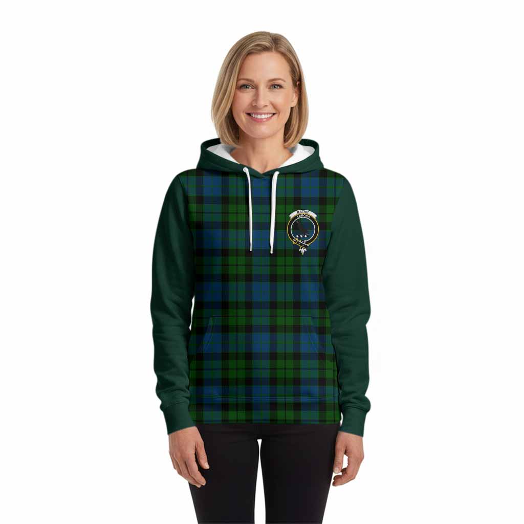 MacKie (McKie) Tartan Accent Hoodie with Family Crest
