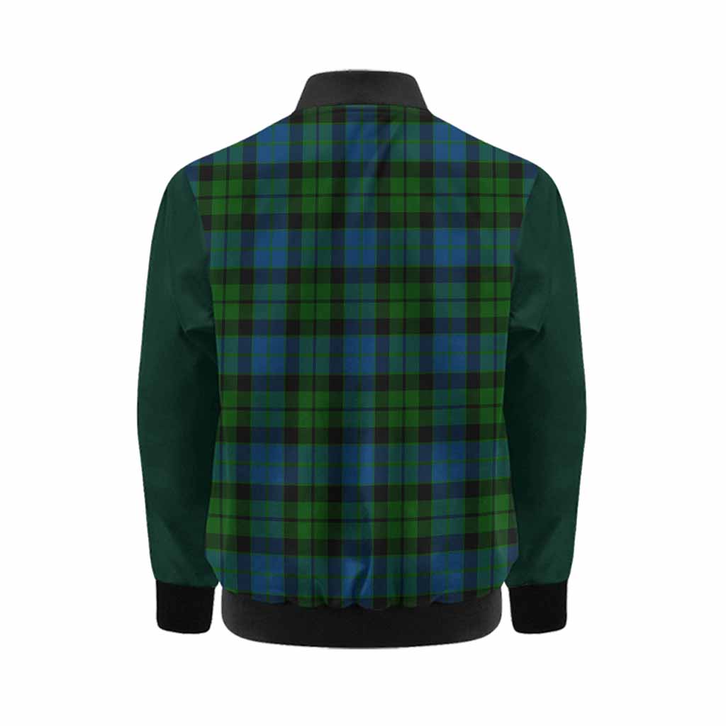 MacKie (McKie) Tartan Accent Kid Bomber Jacket with Family Crest