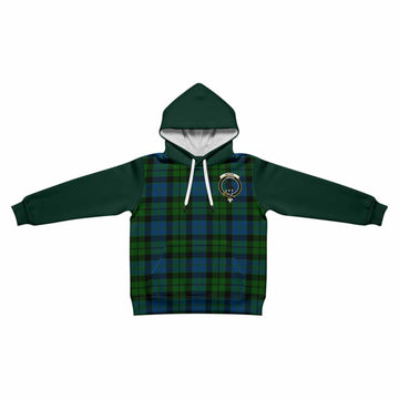 MacKie (McKie) Tartan Accent Kid Hoodie with Family Crest