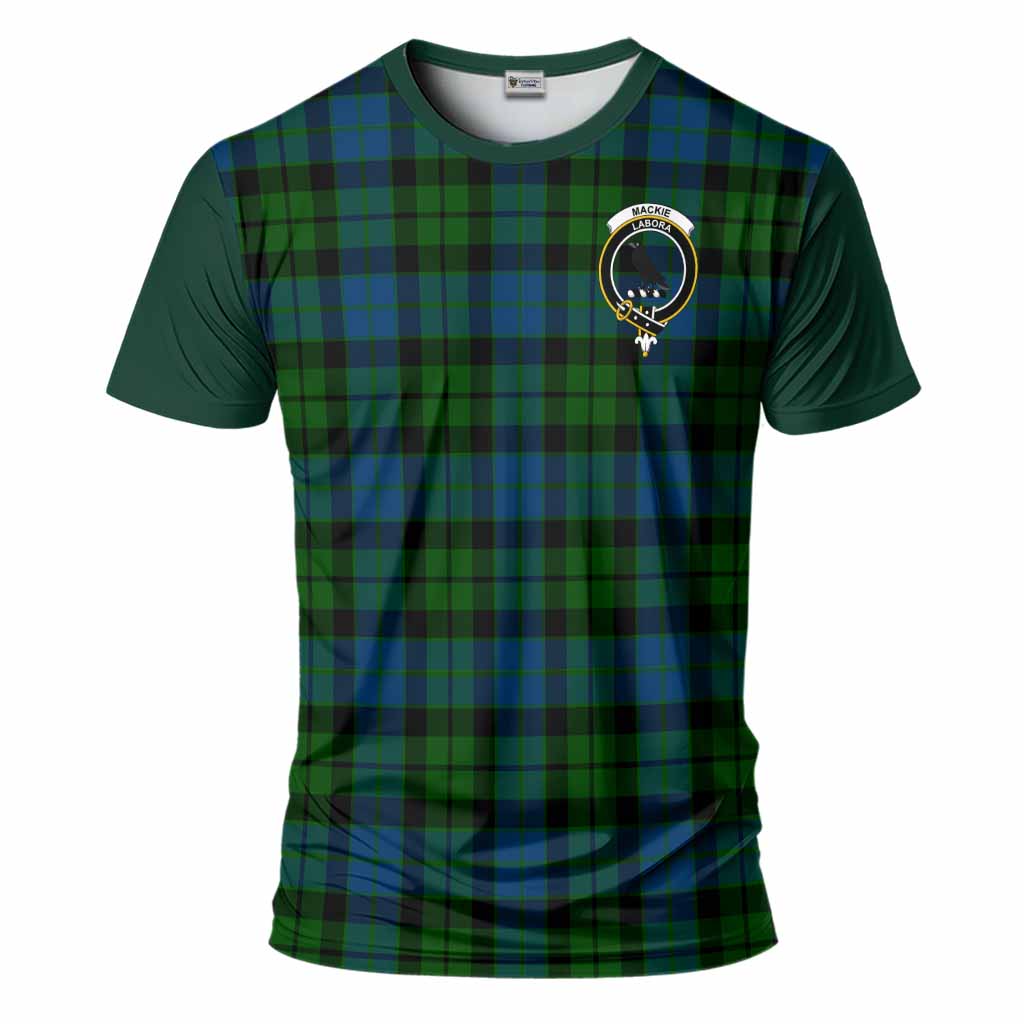 MacKie (McKie) Tartan Accent T-Shirt with Family Crest