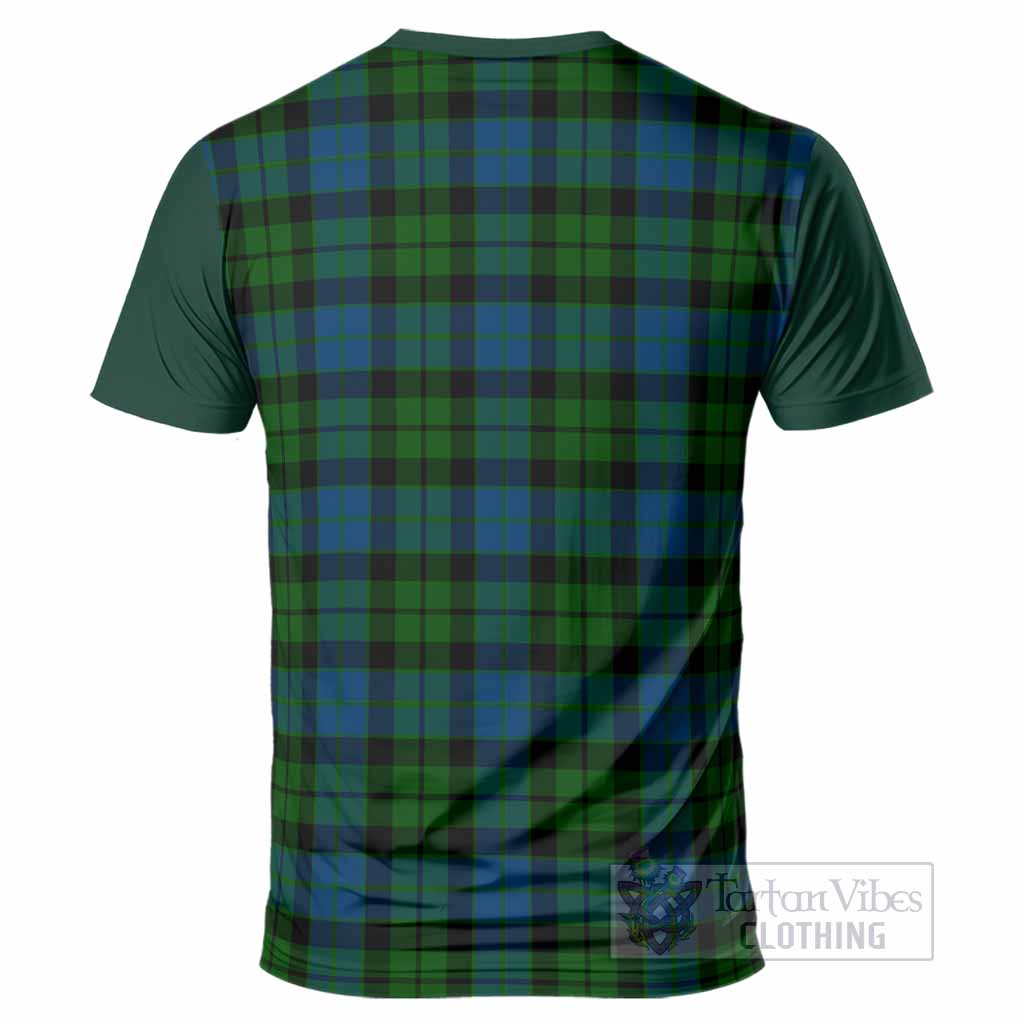 MacKie (McKie) Tartan Accent T-Shirt with Family Crest