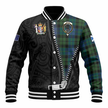 MacKie (McKie) Tartan Baseball Jacket New Zealand Pattern Unique Zipper Stylized