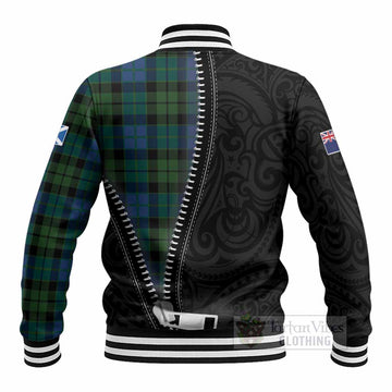 MacKie (McKie) Tartan Baseball Jacket New Zealand Pattern Unique Zipper Stylized