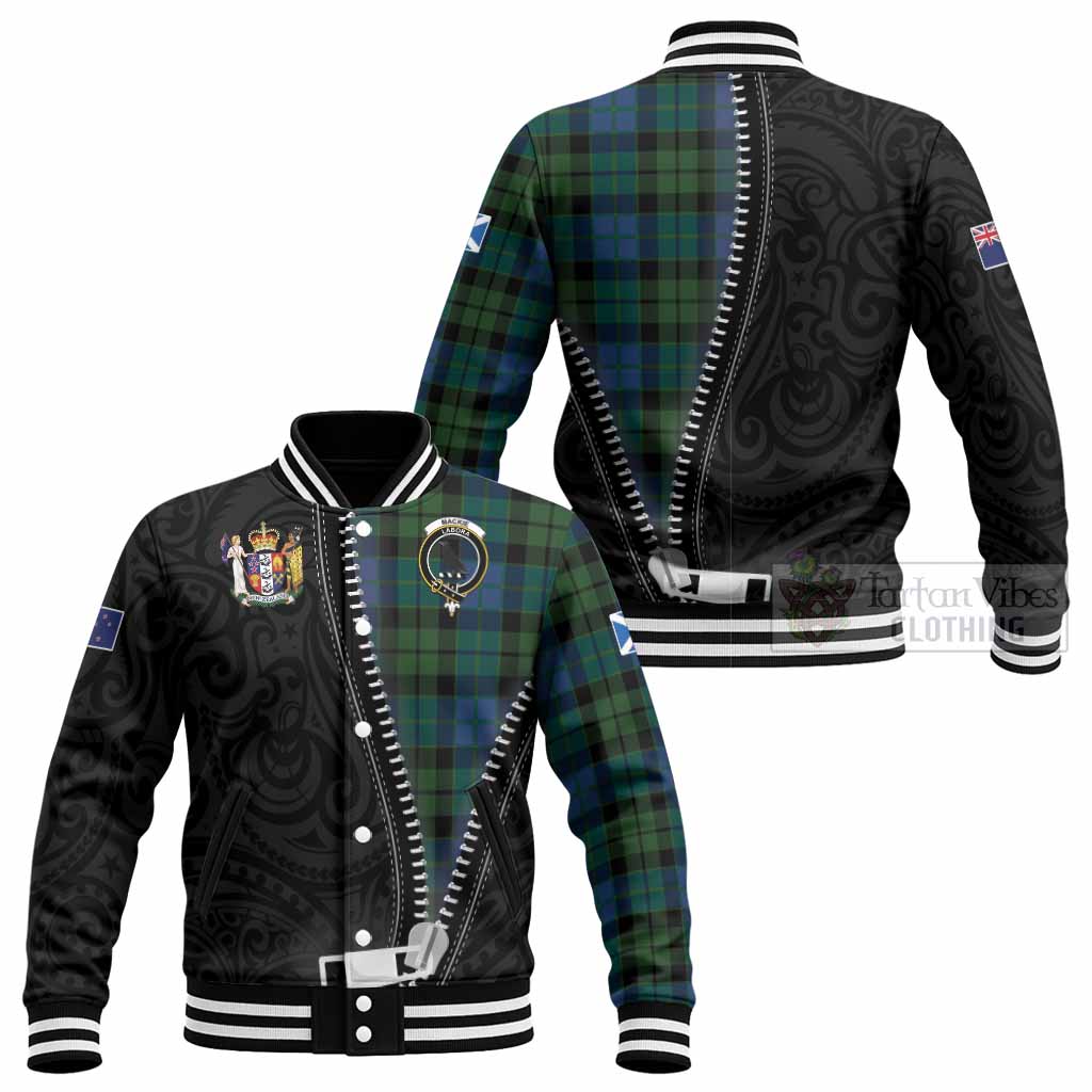 MacKie (McKie) Tartan Baseball Jacket New Zealand Pattern Unique Zipper Stylized