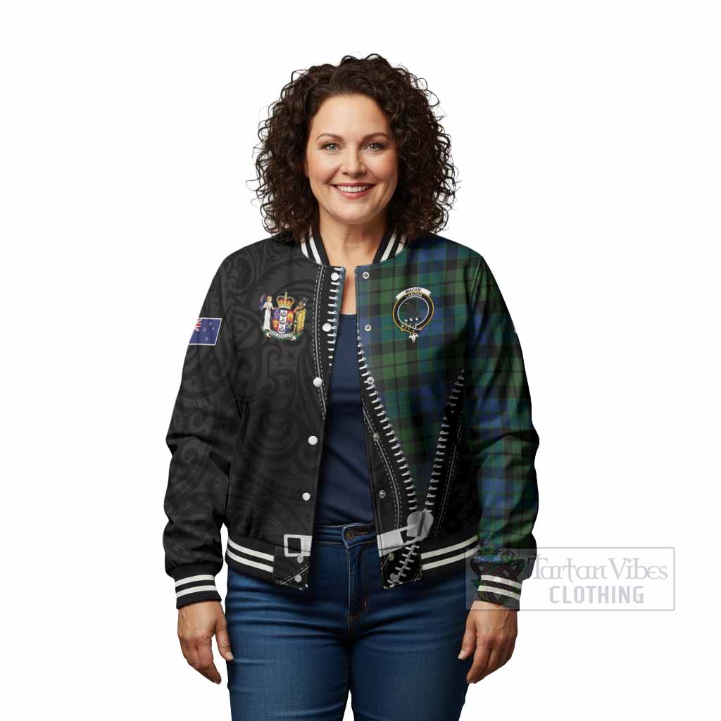 MacKie (McKie) Tartan Baseball Jacket New Zealand Pattern Unique Zipper Stylized