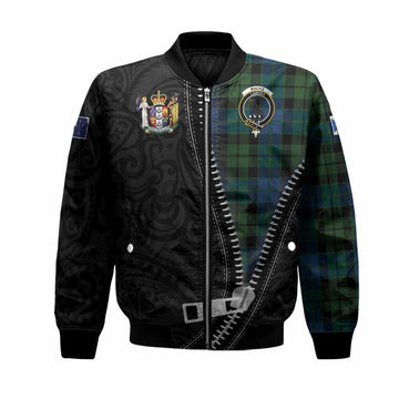 MacKie (McKie) Tartan Bomber Jacket New Zealand Pattern Unique Zipper Stylized