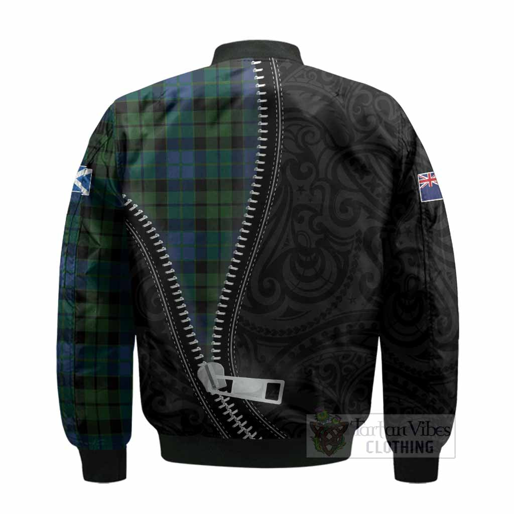 MacKie (McKie) Tartan Bomber Jacket New Zealand Pattern Unique Zipper Stylized