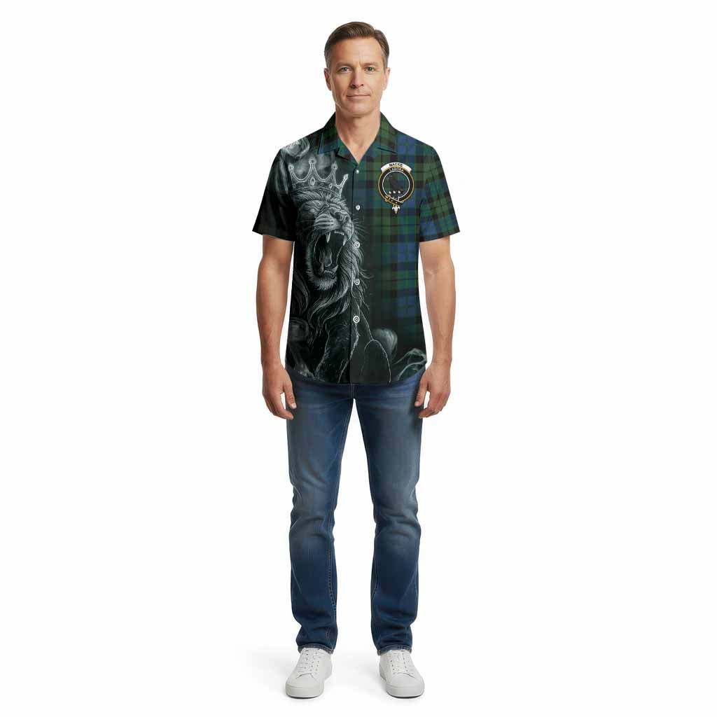 MacKie (McKie) Tartan Cotton Hawaiian Shirt Roaring Lion Heritage