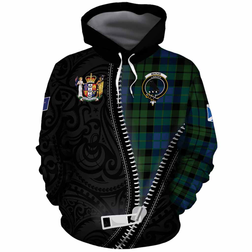 MacKie (McKie) Tartan Cotton Hoodie New Zealand Pattern Unique Zipper Stylized