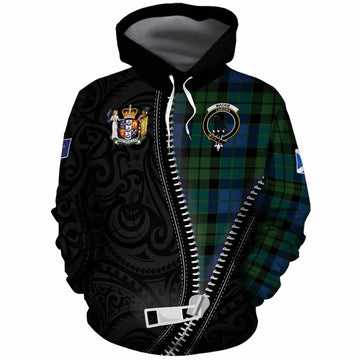 MacKie (McKie) Tartan Cotton Hoodie New Zealand Pattern Unique Zipper Stylized